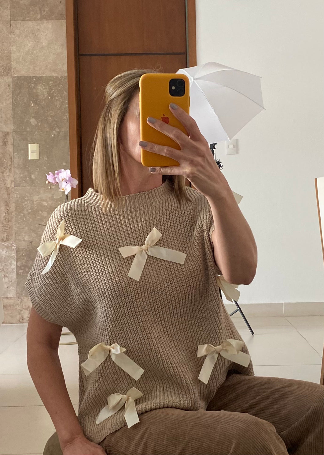 blusa con moños